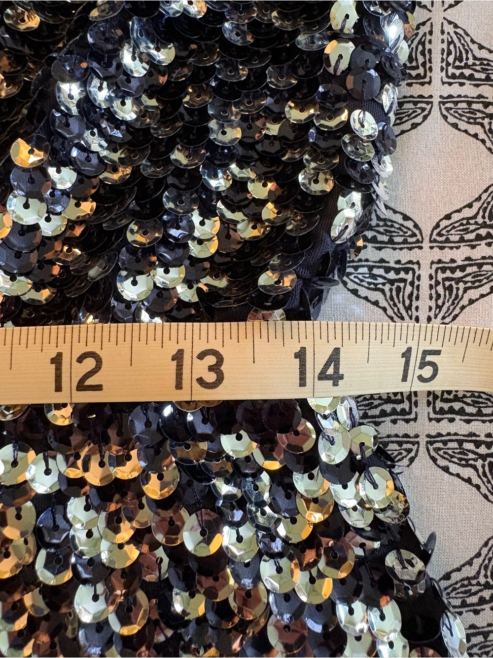 TORY BURCH Ombré Sequin V-Neck Mini Dress size S - Picture 9 of 16